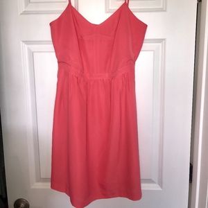 J Crew Spaghetti Strap Dress Coral